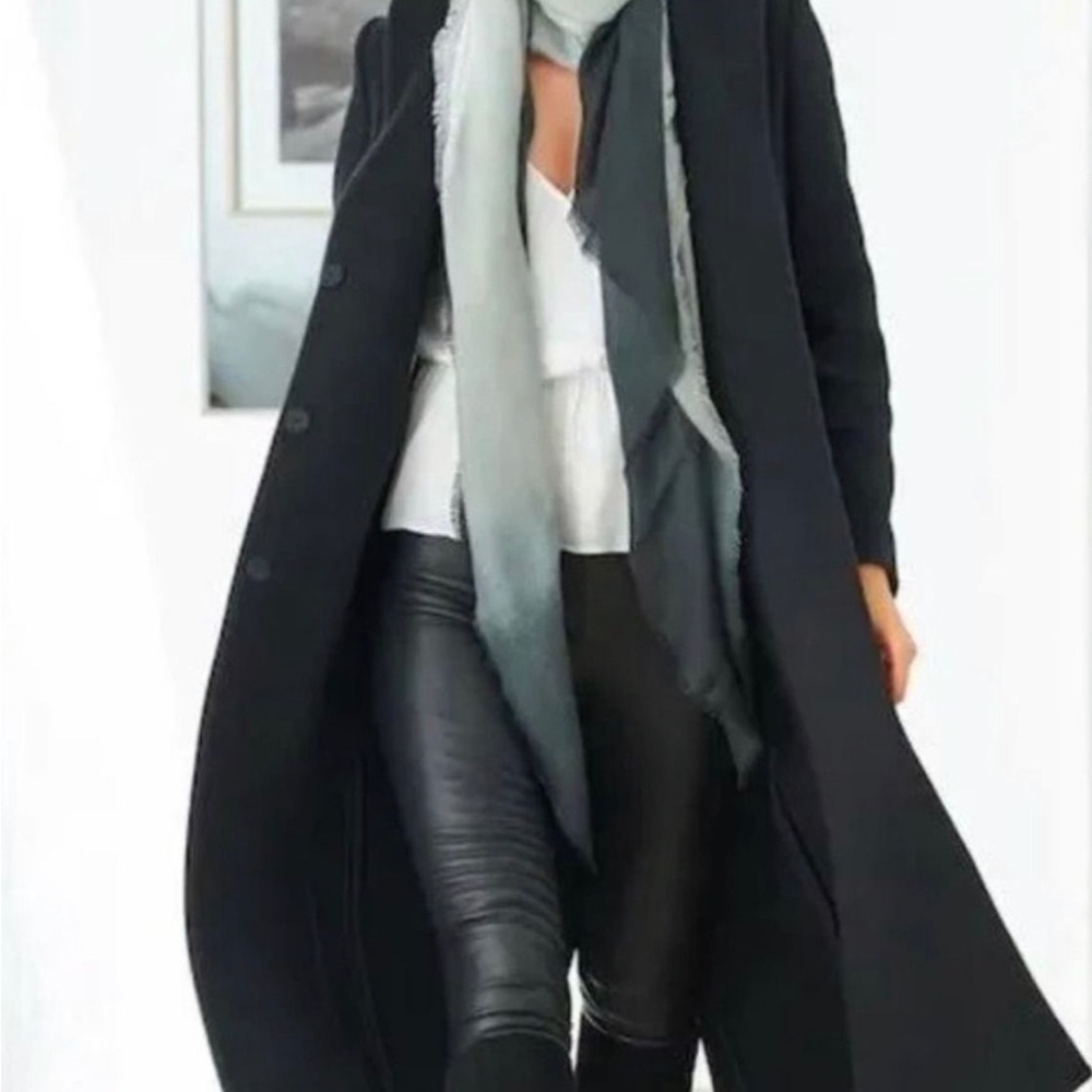 $150 MSRP Cushnie one size grey horizon ombré scarf - Rachel Zoe - Picture 3 of 5